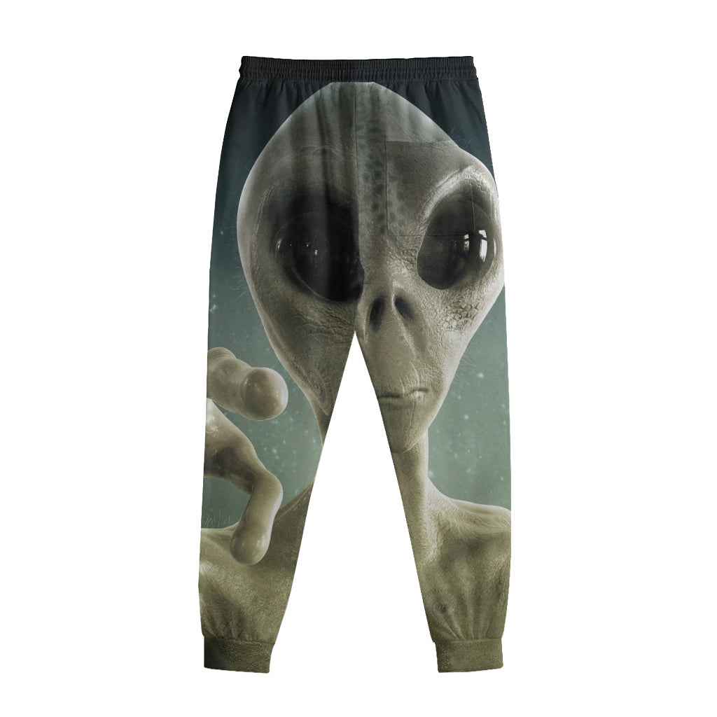 Grey Alien 3D Print Sweatpants