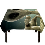 Grey Alien 3D Print Tablecloth