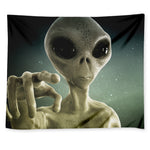 Grey Alien 3D Print Tapestry