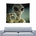 Grey Alien 3D Print Tapestry
