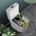 Grey Alien 3D Print Toilet Lid Cover
