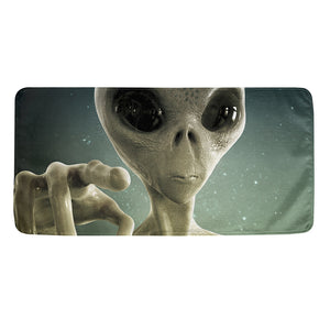 Grey Alien 3D Print Towel