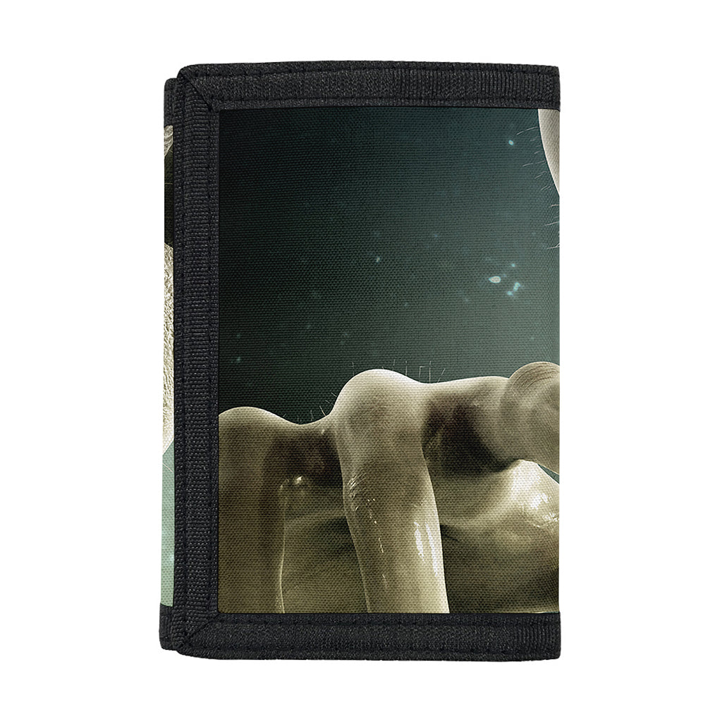 Grey Alien 3D Print Trifold Wallet