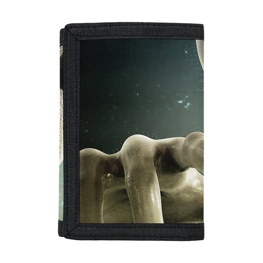 Grey Alien 3D Print Trifold Wallet