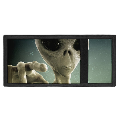 Grey Alien 3D Print Trifold Wallet