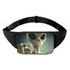 Grey Alien 3D Print Waist Bag