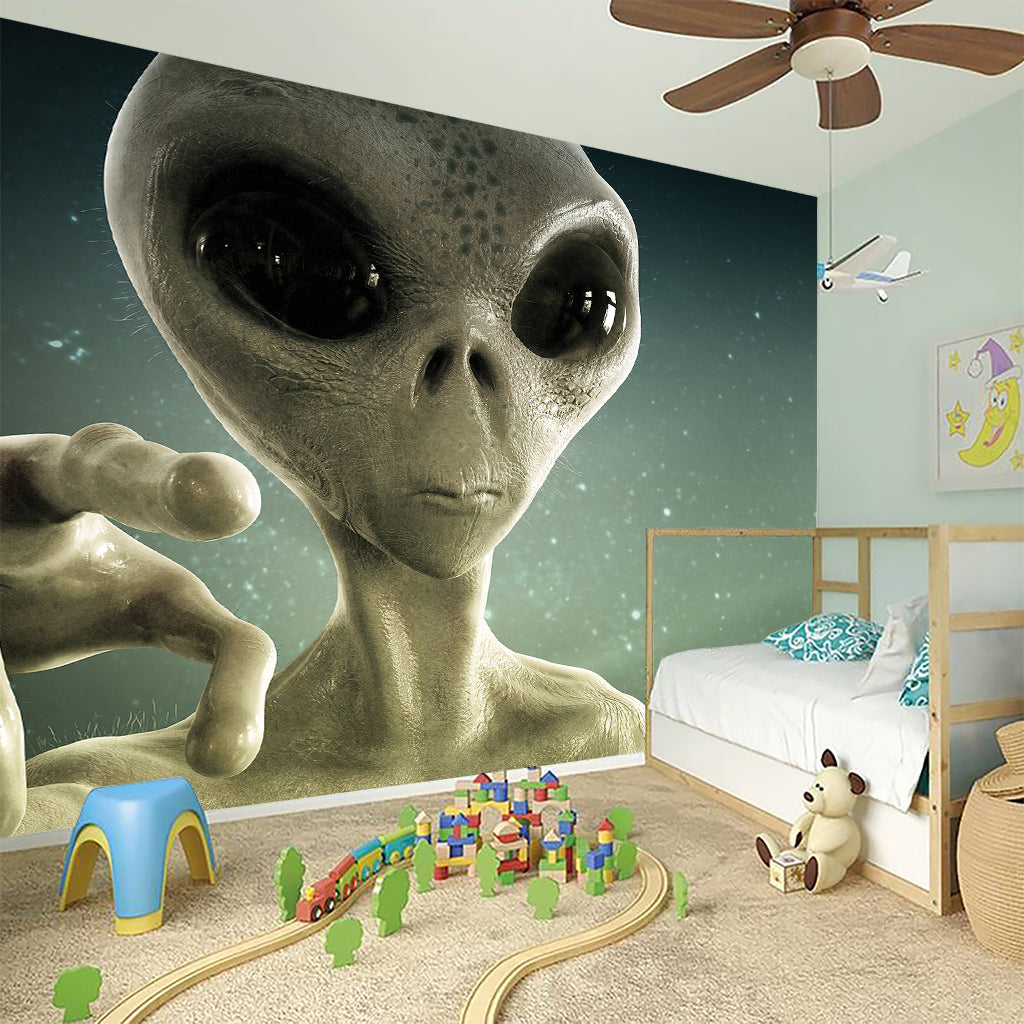 Grey Alien 3D Print Wall Sticker