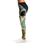 Grey Alien 3D Print Women's Leggings