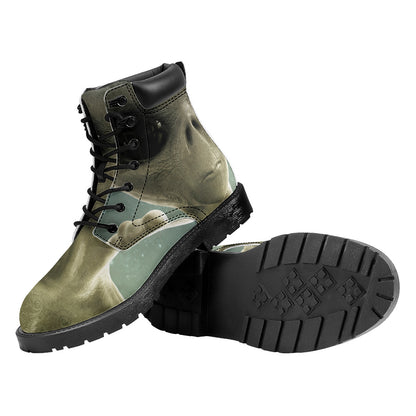 Grey Alien 3D Print Work Boots