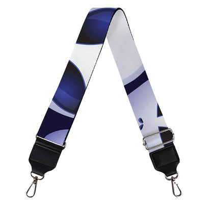 Grey Alien Face Pattern Print Bag Strap