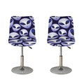 Grey Alien Face Pattern Print Bar Stool Covers