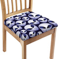 Grey Alien Face Pattern Print Chair Cushion Cover