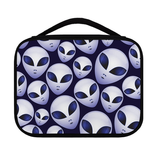 Grey Alien Face Pattern Print Classic Bible Case