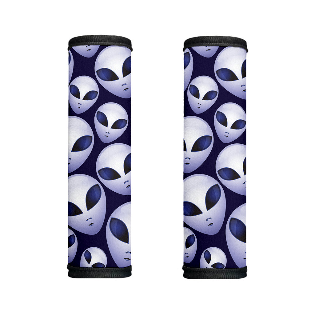 Grey Alien Face Pattern Print Handle Covers