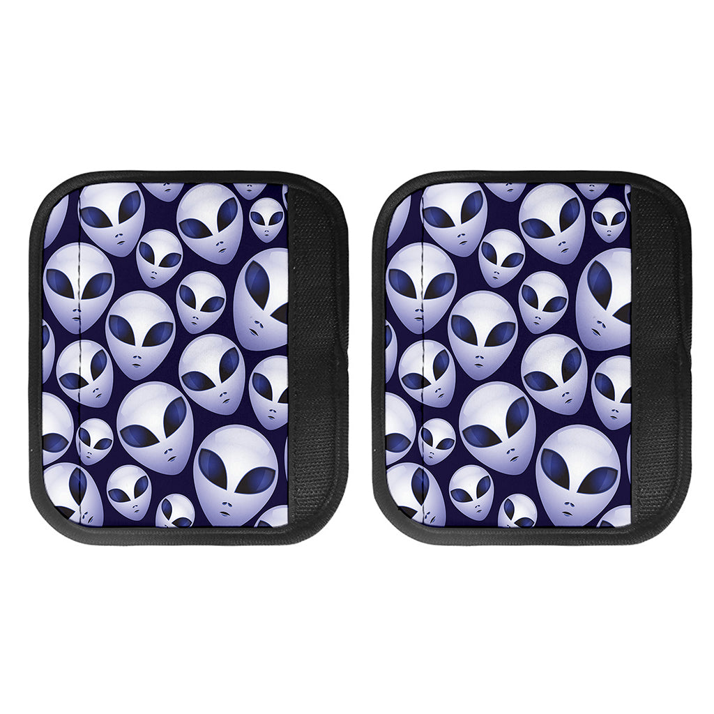 Grey Alien Face Pattern Print Handle Covers