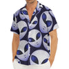 Grey Alien Face Pattern Print Men's Deep V-Neck Shirt