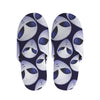 Grey Alien Face Pattern Print Slippers