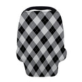 Grey And Black Argyle Pattern Print Baby Seat Cover
