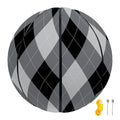 Grey And Black Argyle Pattern Print Basketball