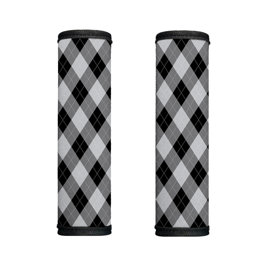 Grey And Black Argyle Pattern Print Handle Covers