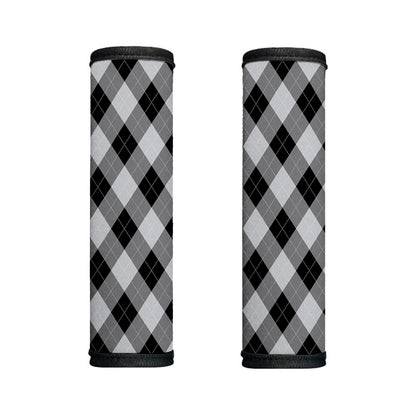 Grey And Black Argyle Pattern Print Handle Covers