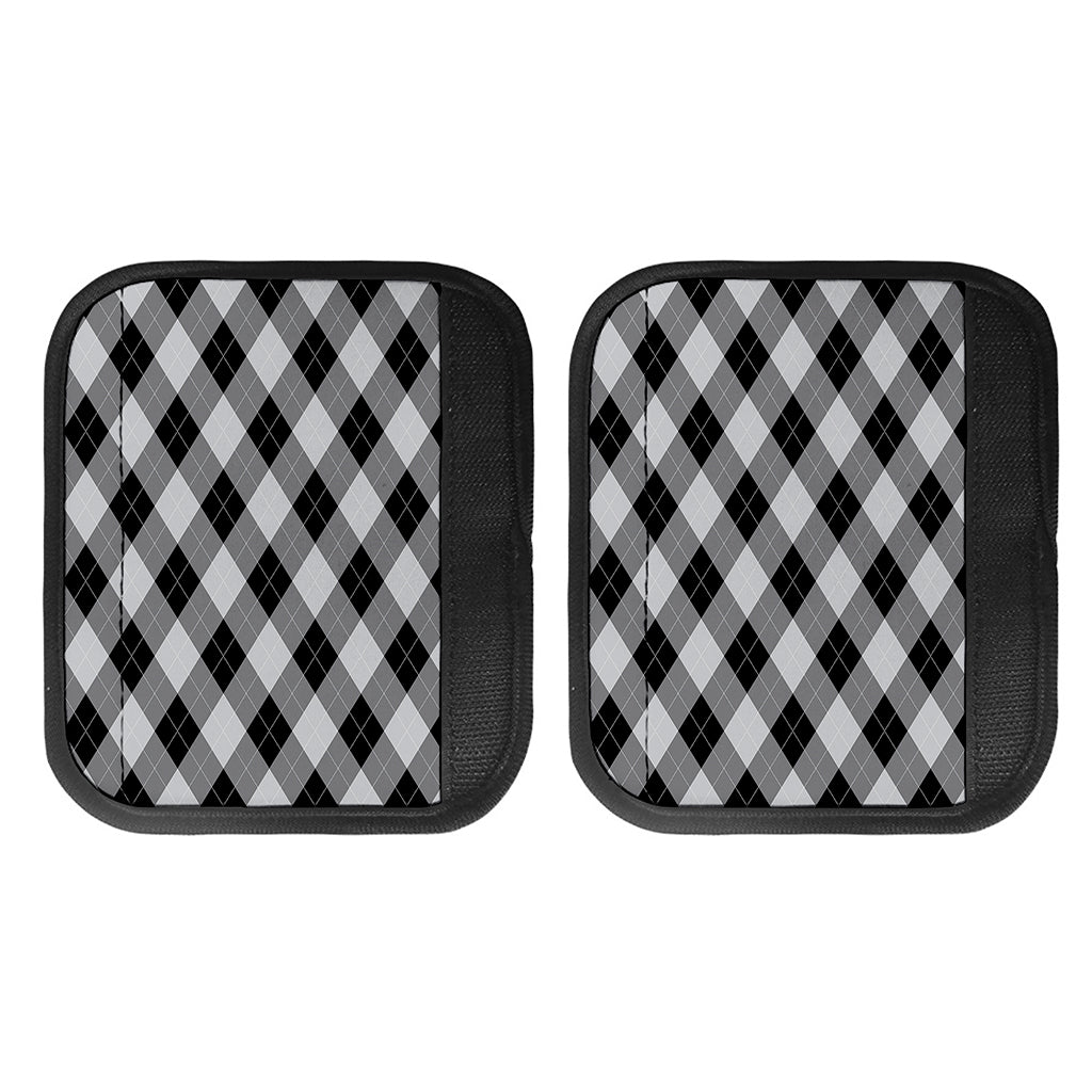 Grey And Black Argyle Pattern Print Handle Covers