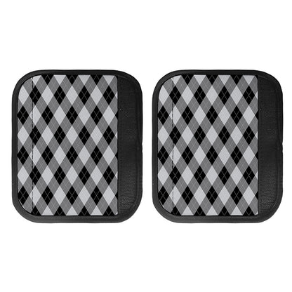 Grey And Black Argyle Pattern Print Handle Covers