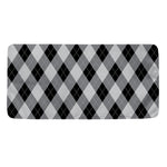 Grey And Black Argyle Pattern Print Towel