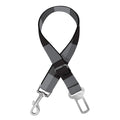 Grey And Black Check Pattern Print Dog Seat Belt