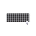 Grey And Black Check Pattern Print Extended Mouse Pad