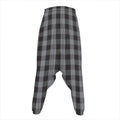 Grey And Black Check Pattern Print Hammer Pants