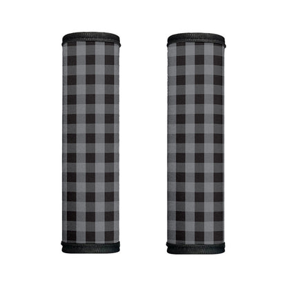Grey And Black Check Pattern Print Handle Covers