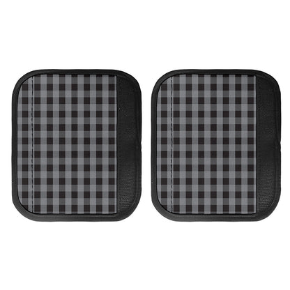 Grey And Black Check Pattern Print Handle Covers