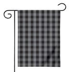 Grey And Black Check Pattern Print House Flag