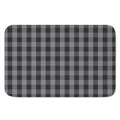 Grey And Black Check Pattern Print Indoor Door Mat