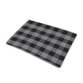 Grey And Black Check Pattern Print Pet Cooling Mat Cover