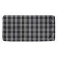 Grey And Black Check Pattern Print Towel