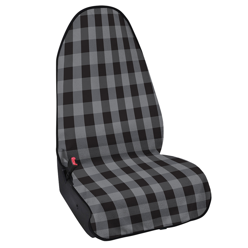 Grey And Black Check Pattern Print Waterproof Car Seat Cover