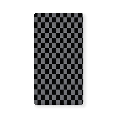 Grey And Black Checkered Pattern Print Baby Crib Sheet
