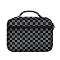 Grey And Black Checkered Pattern Print Briefcase Bible Bag