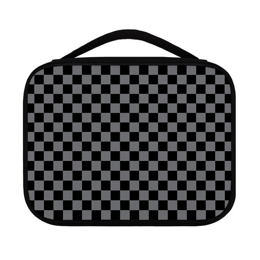 Grey And Black Checkered Pattern Print Classic Bible Case