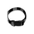 Grey And Black Checkered Pattern Print Dog Collar