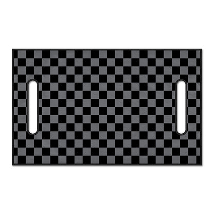 Grey And Black Checkered Pattern Print Golf Cart Seat Cover