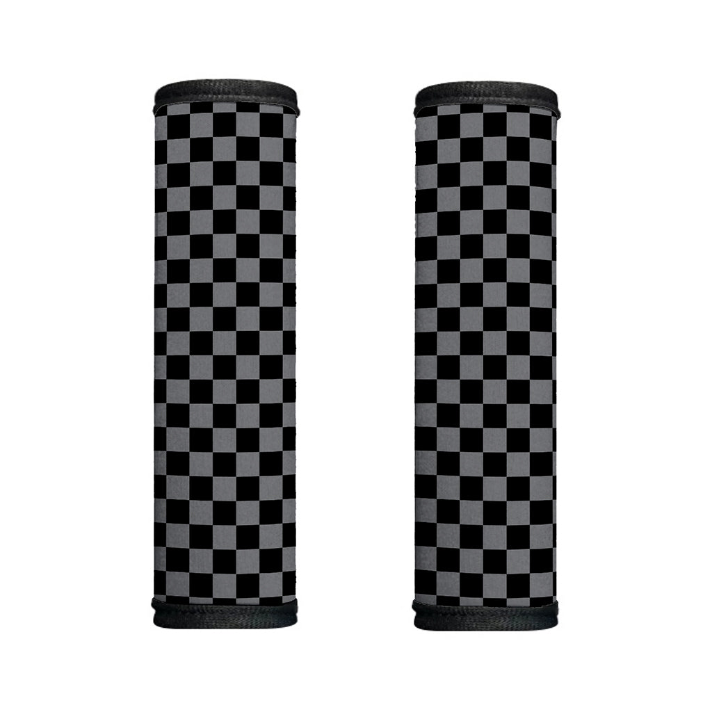 Grey And Black Checkered Pattern Print Handle Covers