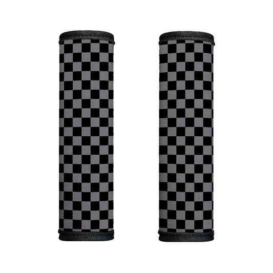 Grey And Black Checkered Pattern Print Handle Covers