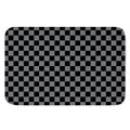 Grey And Black Checkered Pattern Print Indoor Door Mat