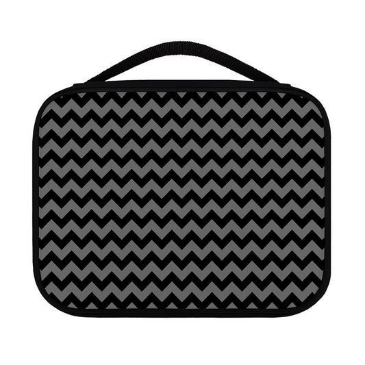 Grey And Black Chevron Pattern Print Classic Bible Case