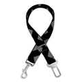 Grey And Black Chevron Pattern Print Dog Seat Belt