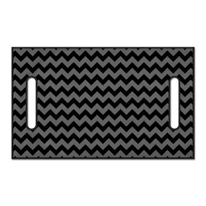 Grey And Black Chevron Pattern Print Golf Cart Seat Cover