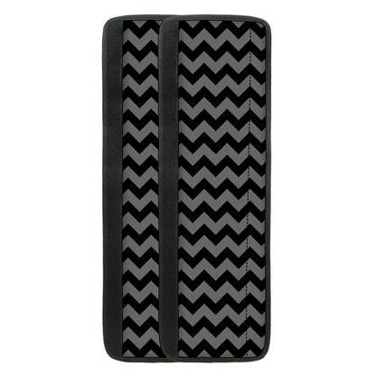 Grey And Black Chevron Pattern Print Refrigerator Handle Covers